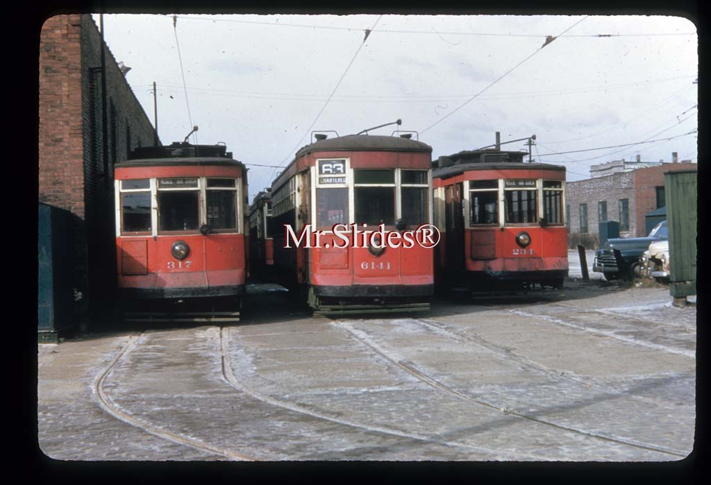 Duplicate Slide Streetcar CTA Chicago 317/6141/234  