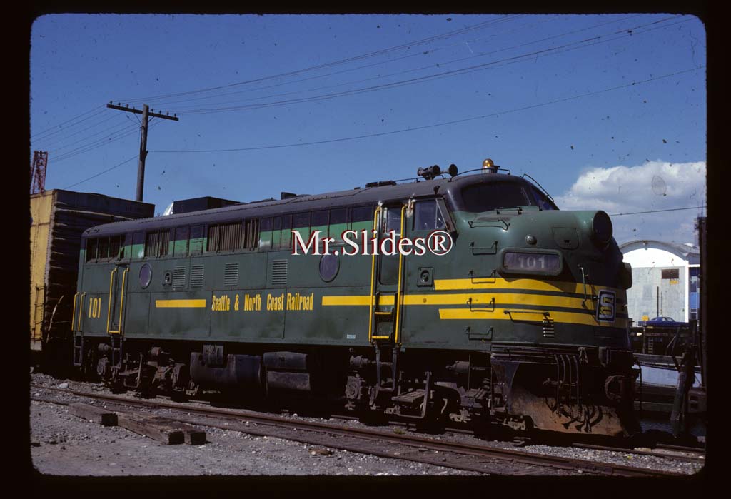 Original Slide SNCT Seattle and North Coast F7A 101 In 1984 At Seattle WA