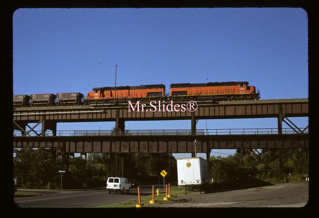  Slide B&LE Bessemer & Lake Erie SD45 2 903 Action On DMIR Dock /Duluth