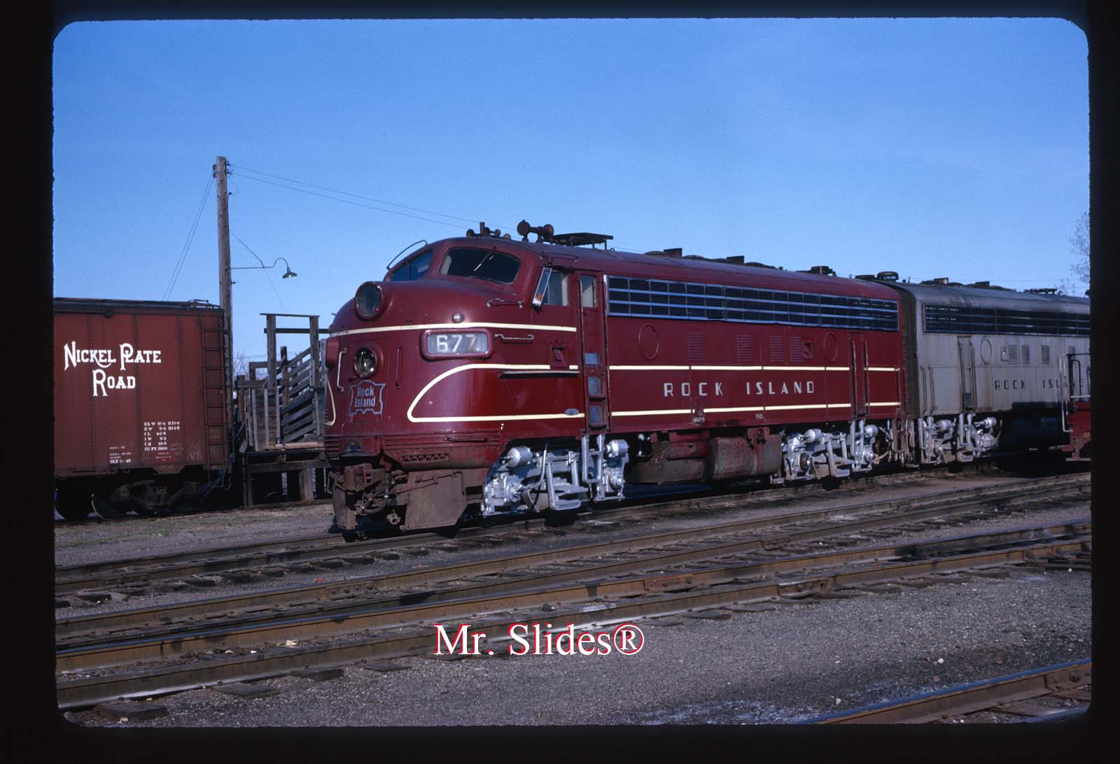 Original Slide CRIP Rock Island Clean Paint F7A 677 In 1963 At Trenton ...